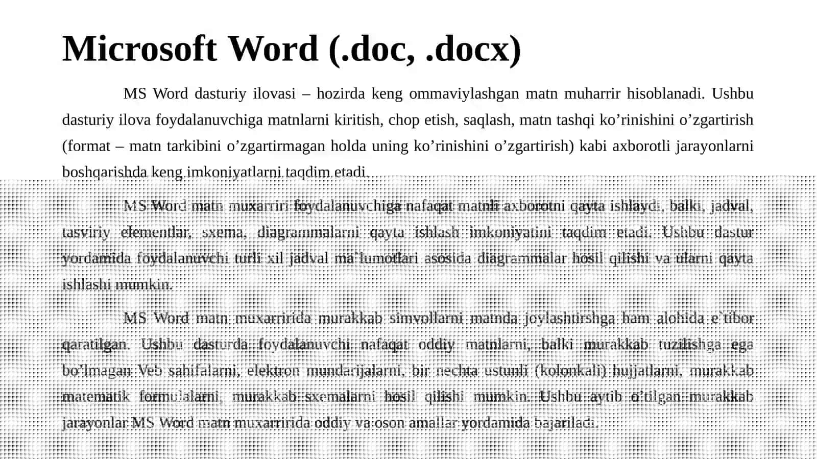 Microsoft Office dasturiy ilovalari 3