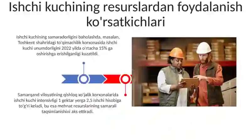 Mehnat munosabatlari va mehnat resurslaridan foydalanish ko’rsatkichlari 3