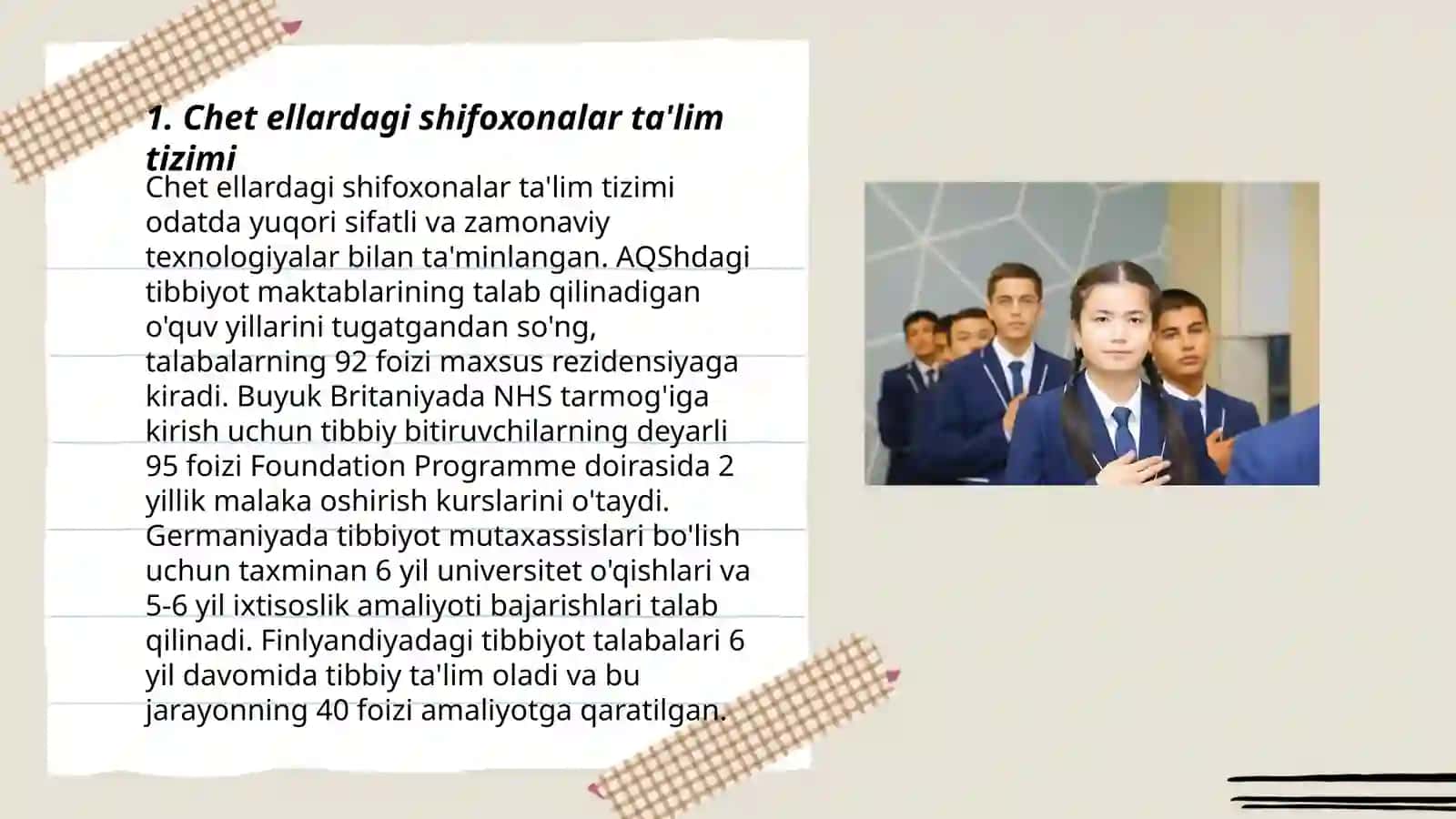 Chet ellardagi shifoxonlarda uzoq davolanuvchi maktab o'quvchilarining ta'limi 3