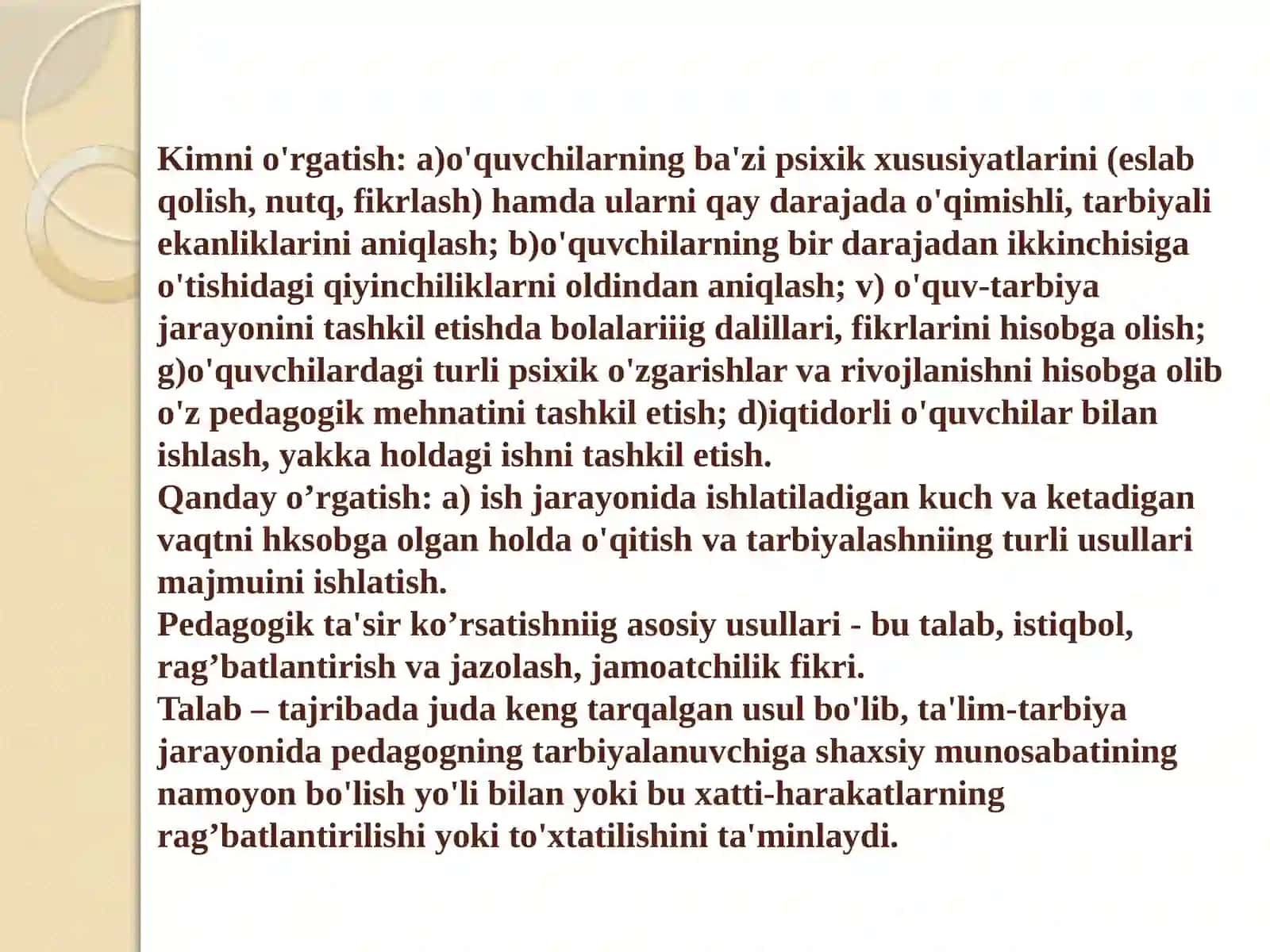 O'qituvchi va o'quvchilar o'rtasidagi muloqot 3