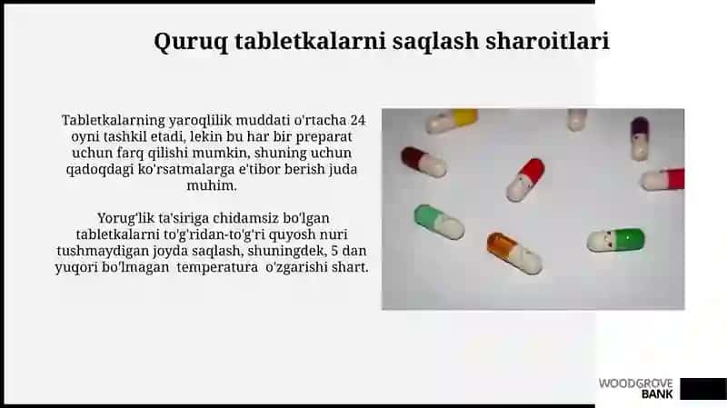 Quruq pillaning saqlanishi va unga baho berish me’zonlari 3