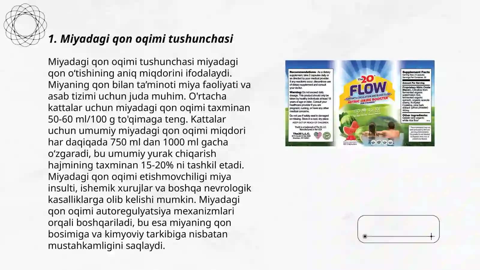Miyadagi qon oqimi joylashuvini o'lchash 3