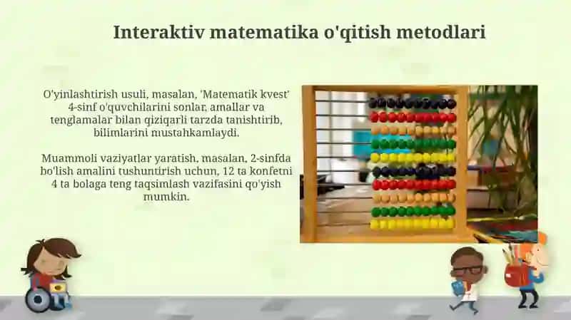 Interaktiv matematika o'qitish metodlari 3