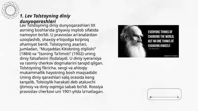 Lev Tolstoyning “Iqrornoma” asaridagi diniy eʼtiqodlarni tahlil etish 3