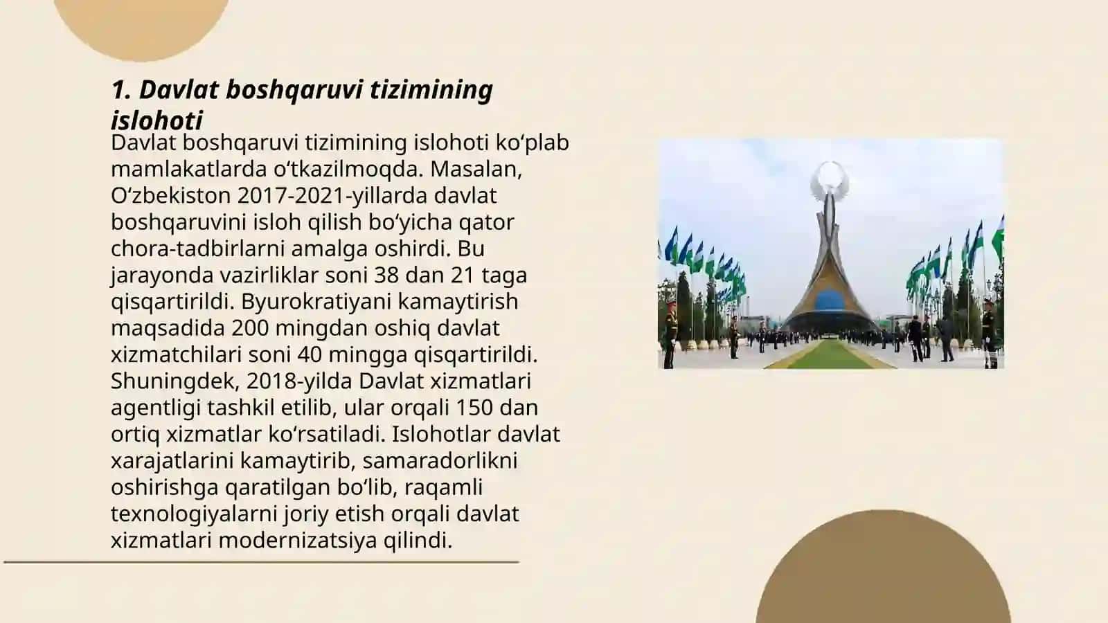 Davlat boshqaruvi tizimining islohoti 3