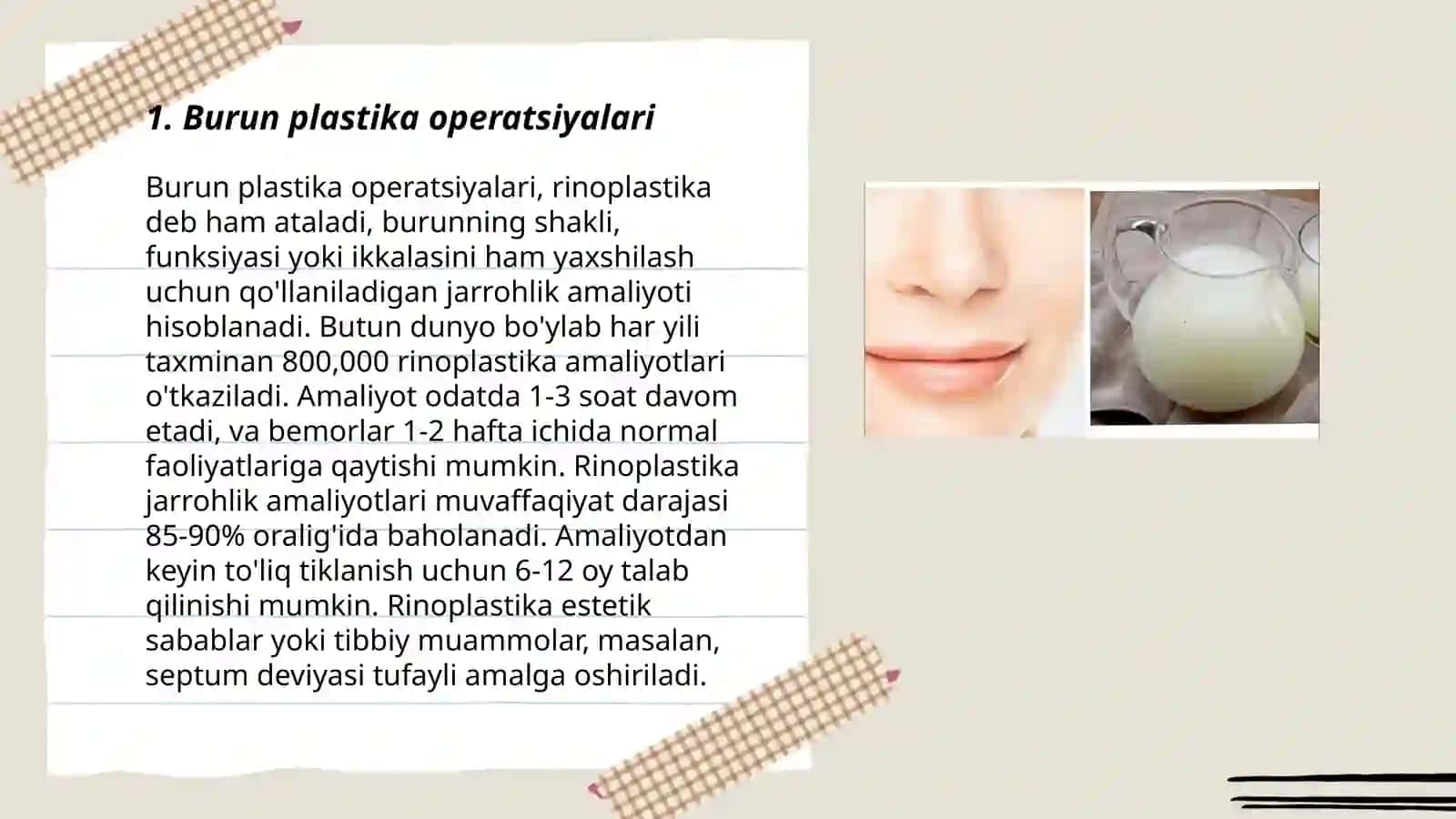 Burun plastika operatsiyalari 3