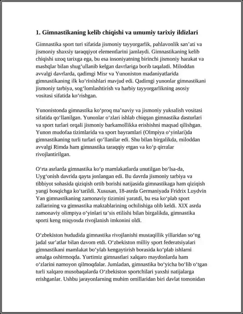 O'ZBEKISTONDAN GIMNASTIKANI RIVOJLANTIRISH TARIXI 3
