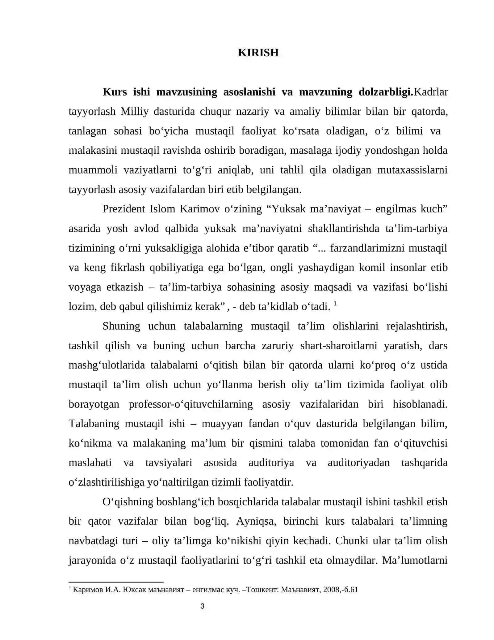 Tarix darslarida mustaqil ishlarni tashkil etish 3