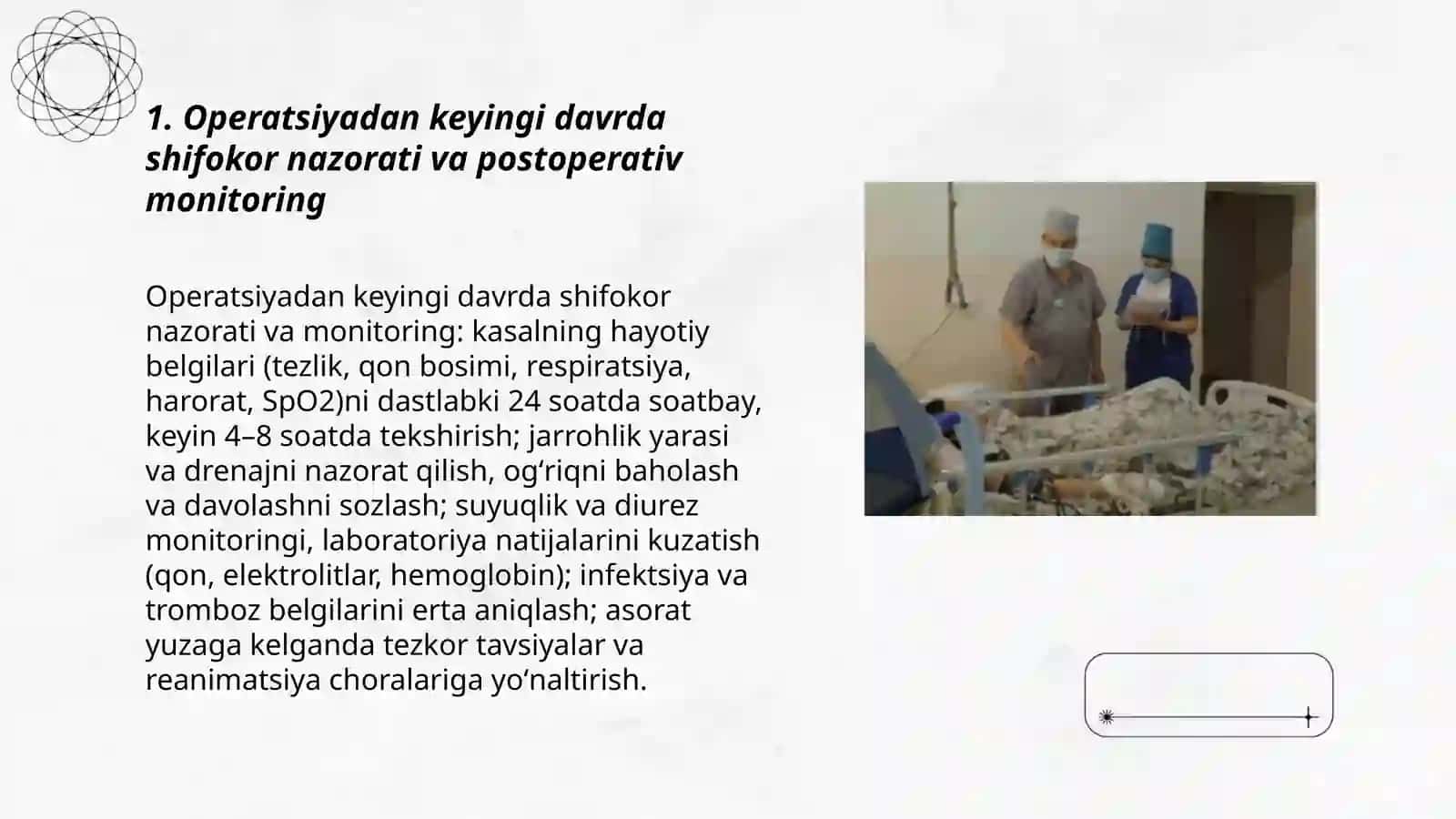 Operatsiyadan keyingi parvarish 3