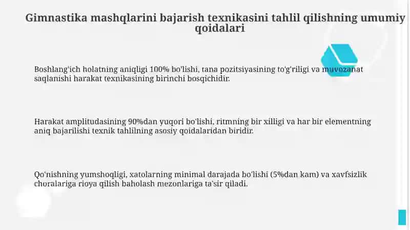 Gimnastika mashqlarini bajarish texnikasini tahlil qilish 3