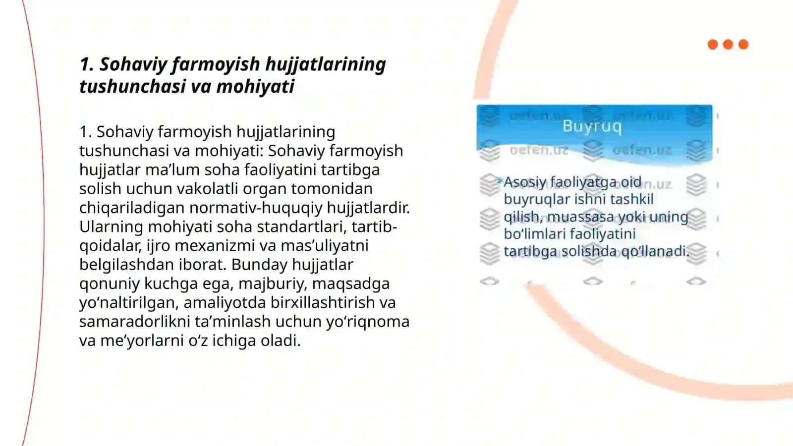 Sohaviy farmoyish hujjatlarining xususiyatlari 3