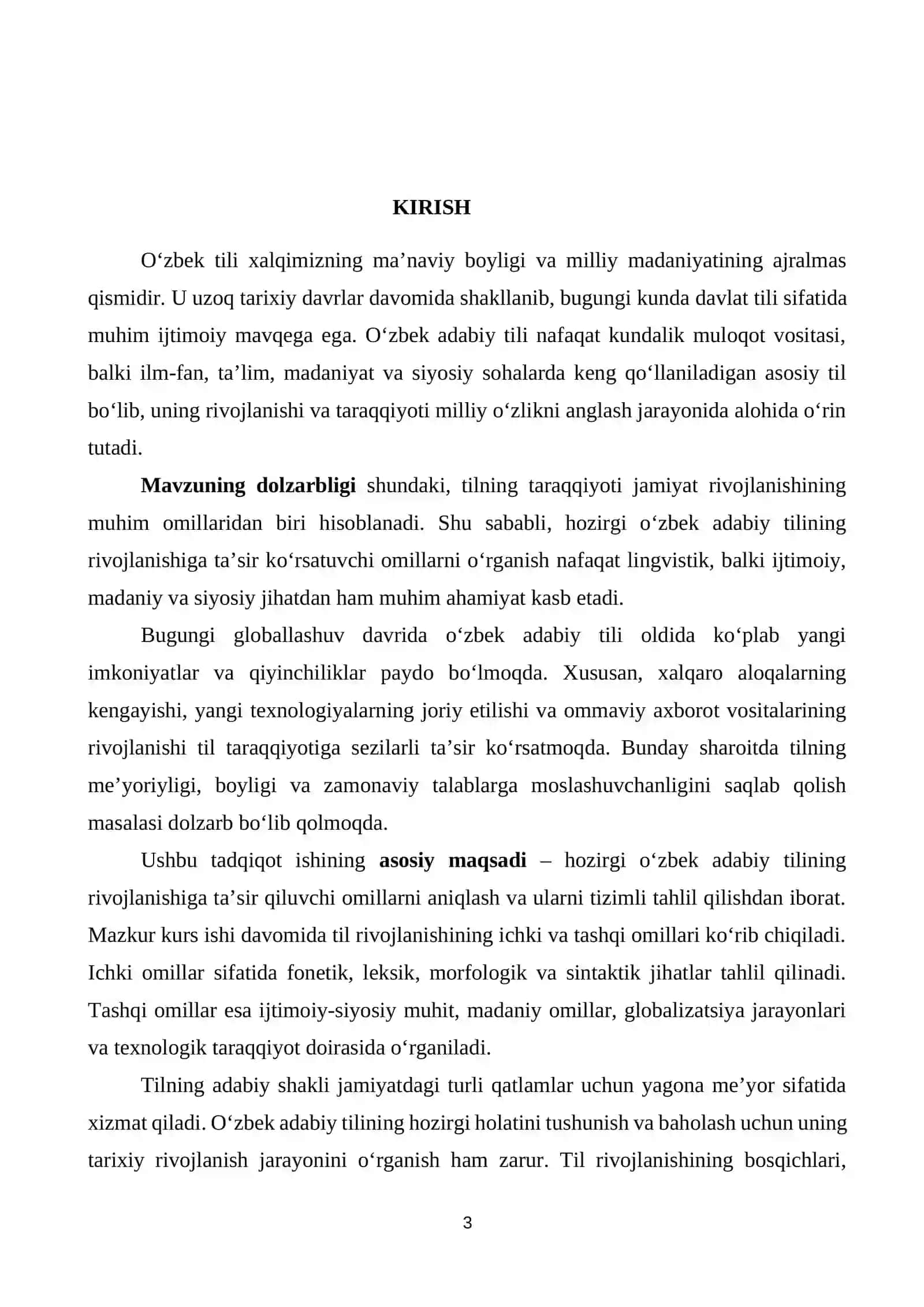 O'zbek Adabiy Tili Taraqqiyotini Belgilovchi Omillar 3