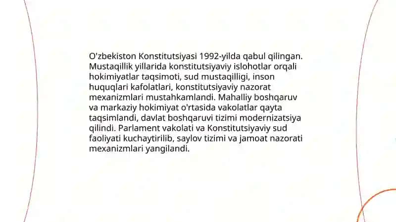 O'zbekiston mustaqillik yillarida amalga oshirilgan davlat boshqaruvidagi islohotlar 3
