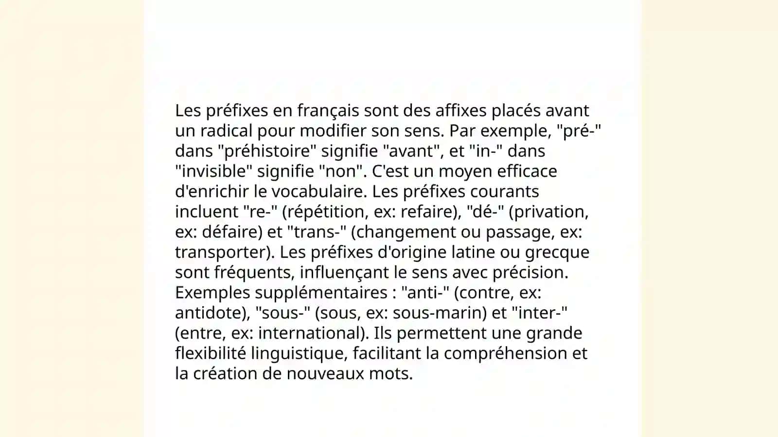 Mots de la même famille 3