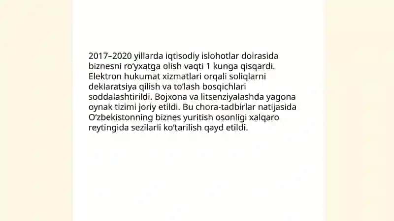 Oʻzbekiston Respublikasining xalqaro reyting va indeksladagi órni va nufuzinining ortib borishi 3