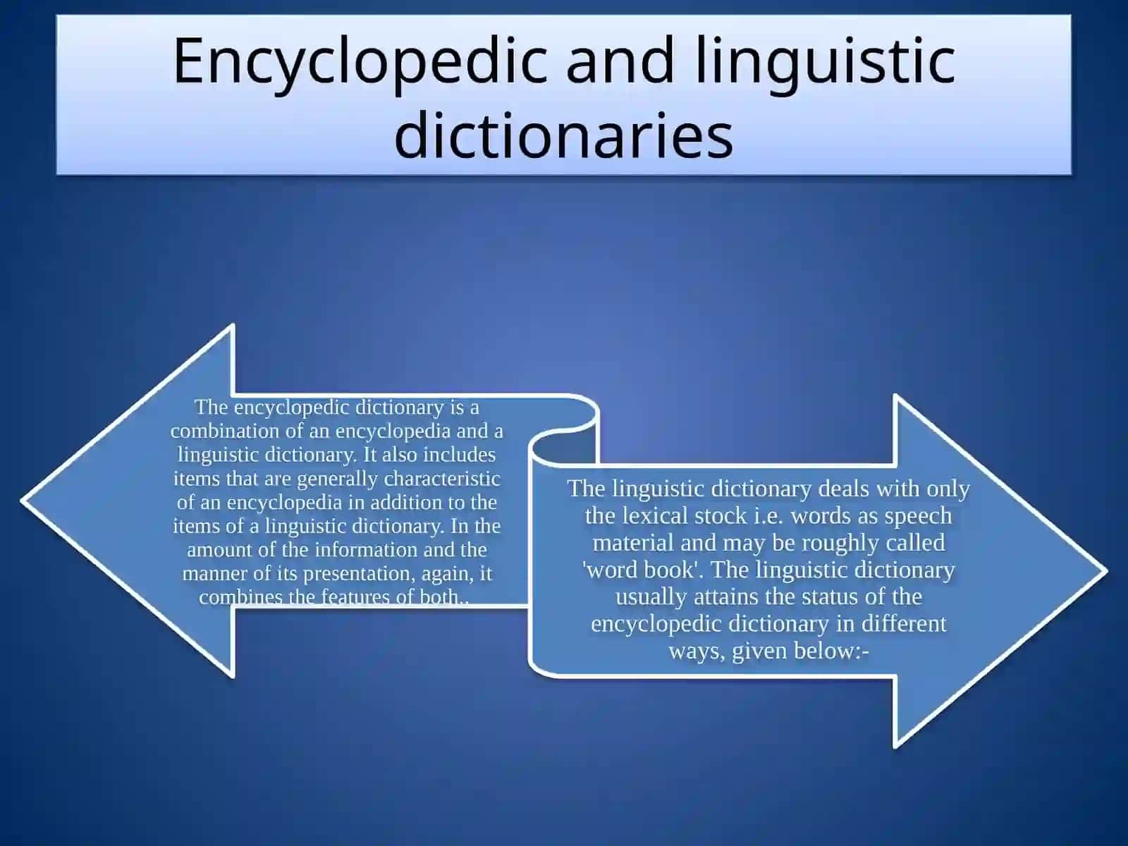 Types of dictionaries 3