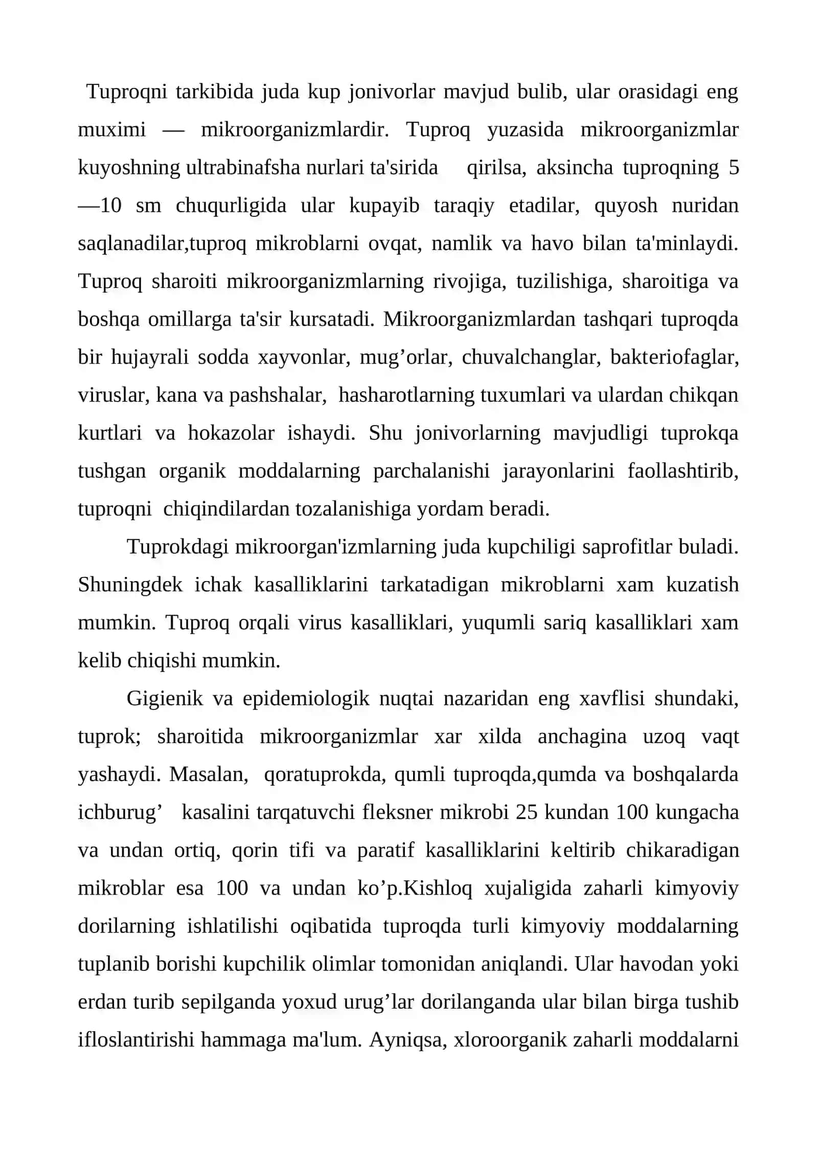 Tuproqlarni peststidlar bilan ifloslanishi va ularni oldini olish 3