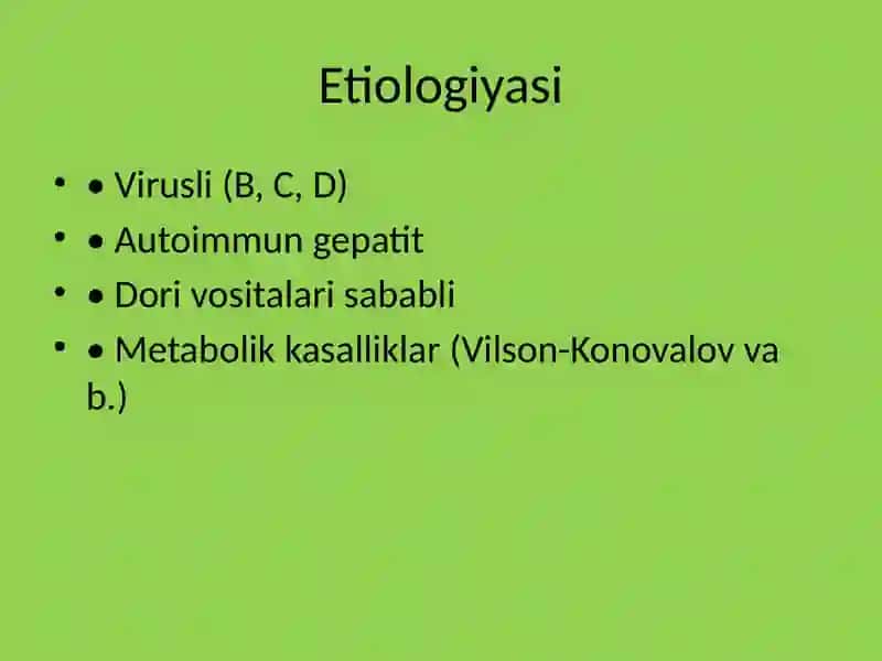 Bolalarda Surunkali Gepatit 3