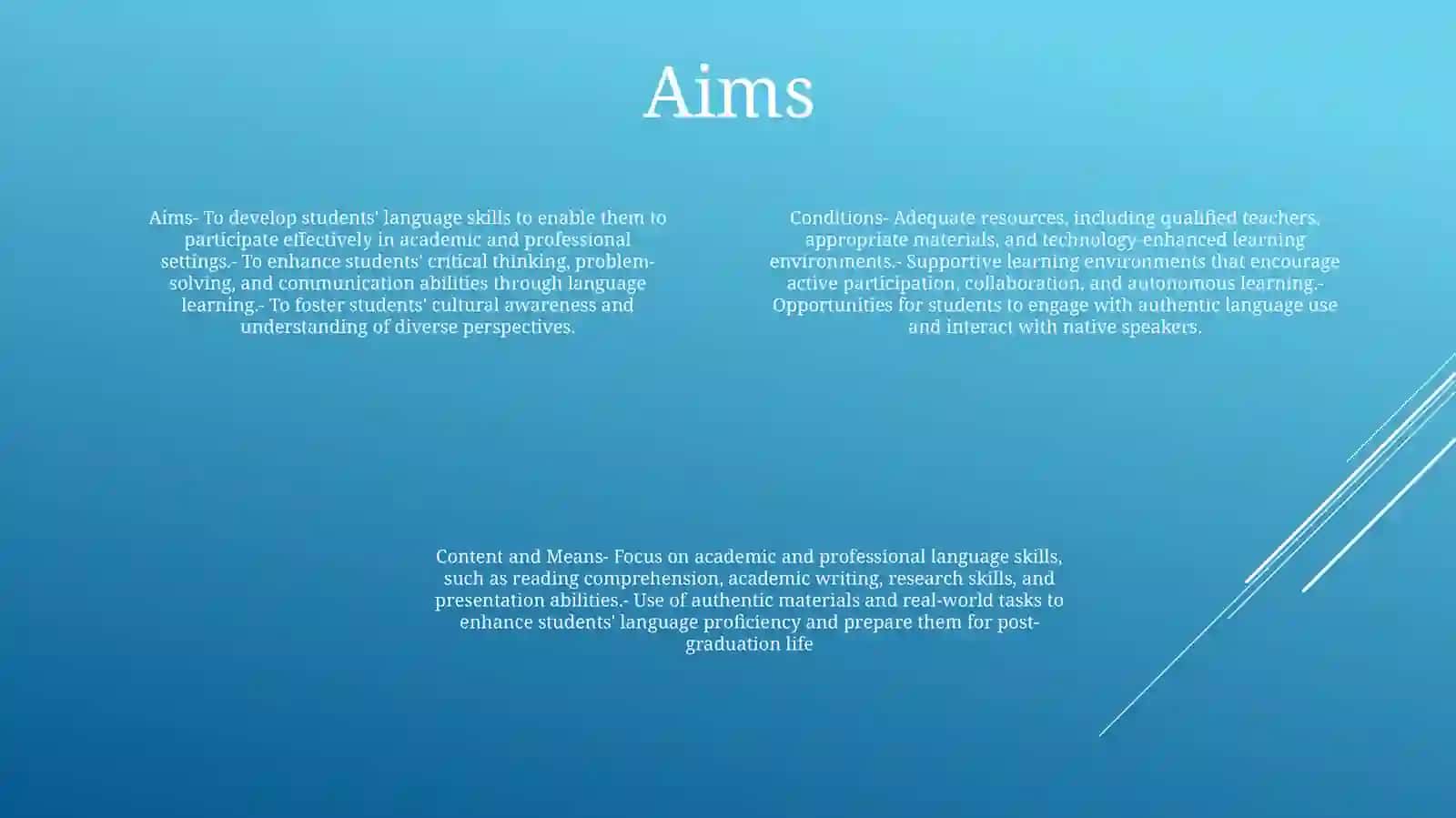 Conditions, Aims, Content And Means Of Elt At Higher Education Establishments, Lyceum And Colleges 3