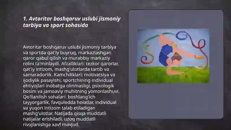 Jismoniy tarbiya va sport sohasida boshqaruv uslublari 3