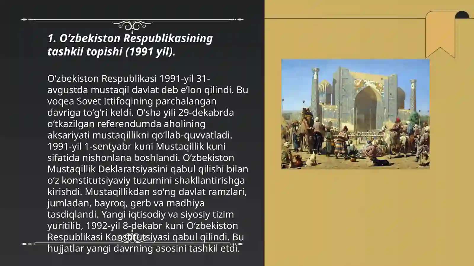 Oʻzbekiston Respublikasining tashkil topishi va uning tarixiy ahamiyati 3