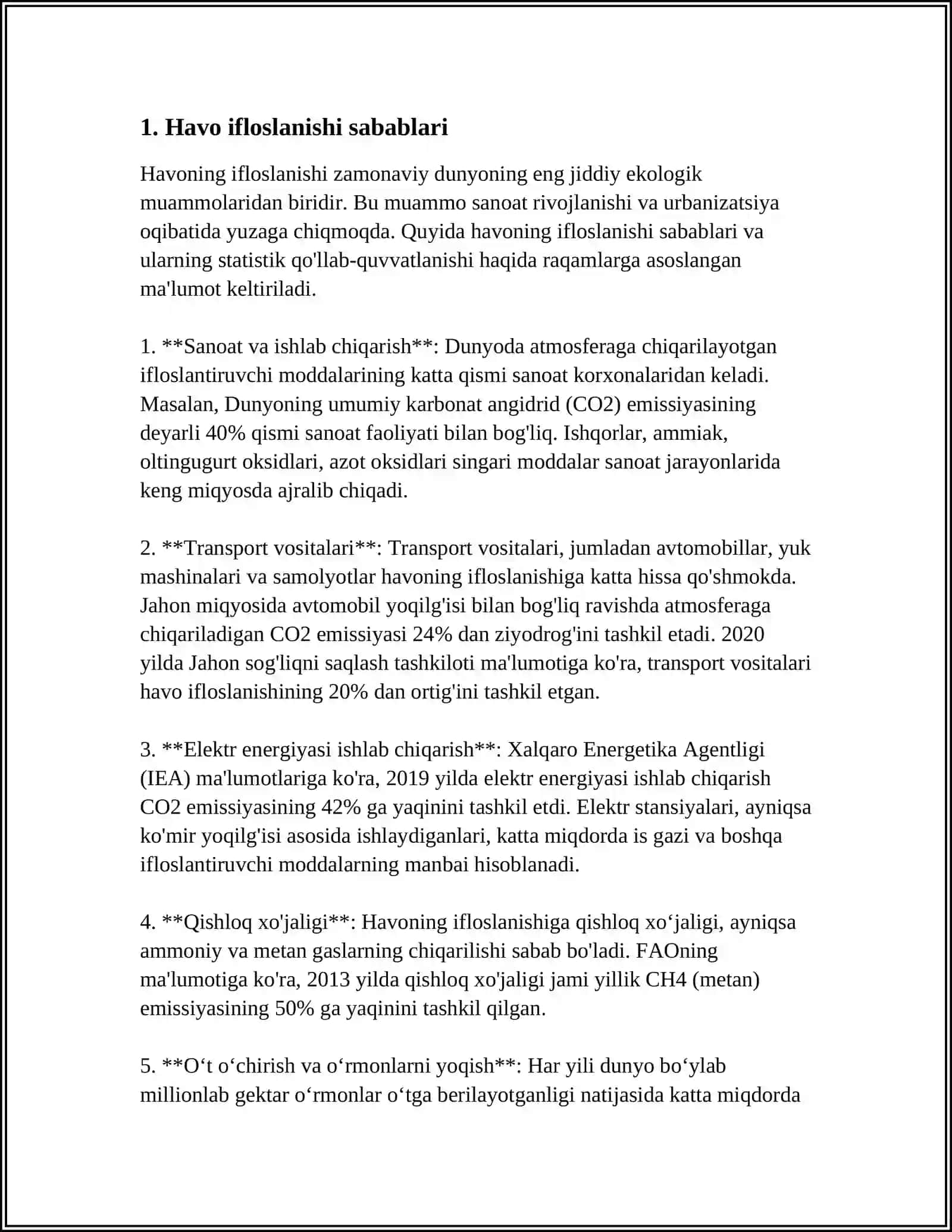 O'ZBEKISTONDA HAVO IFLOSLANISHI 3