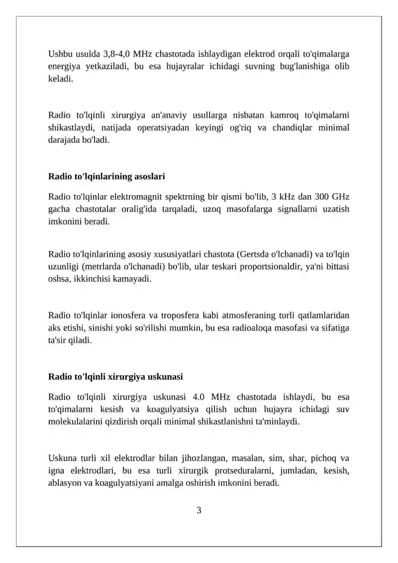 Radioto'lqinli jarrohlik 3