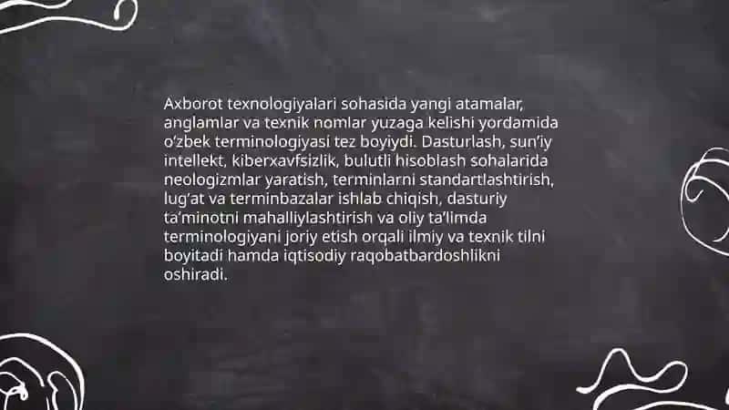 Xalq xoʻjaligidagi sohalarning oʻzbek terminologiyasi 3
