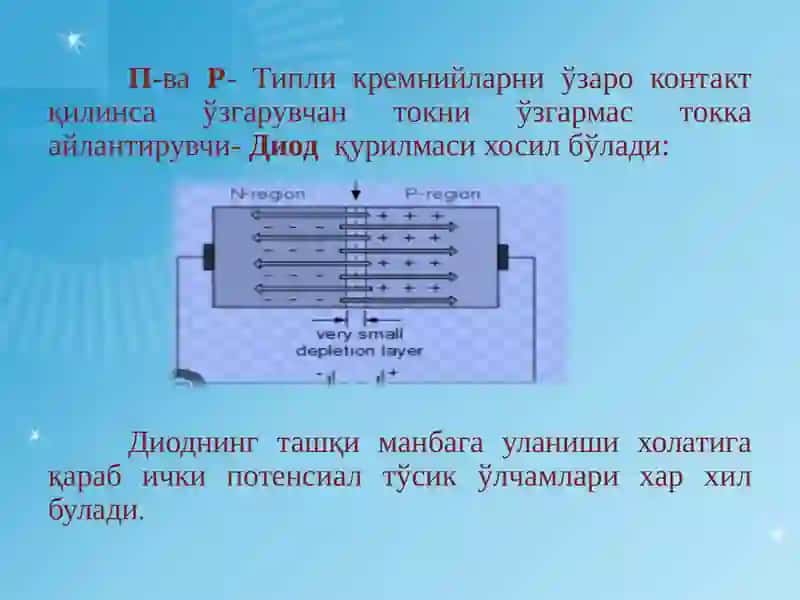 Яримўтказгичларнинг қўлланилиши 3