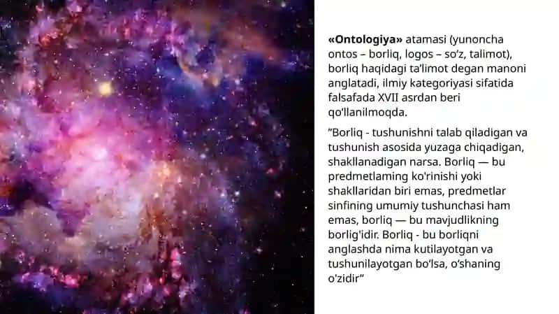 Borliq(ontologiya)varivojlanishfalsafasi 3
