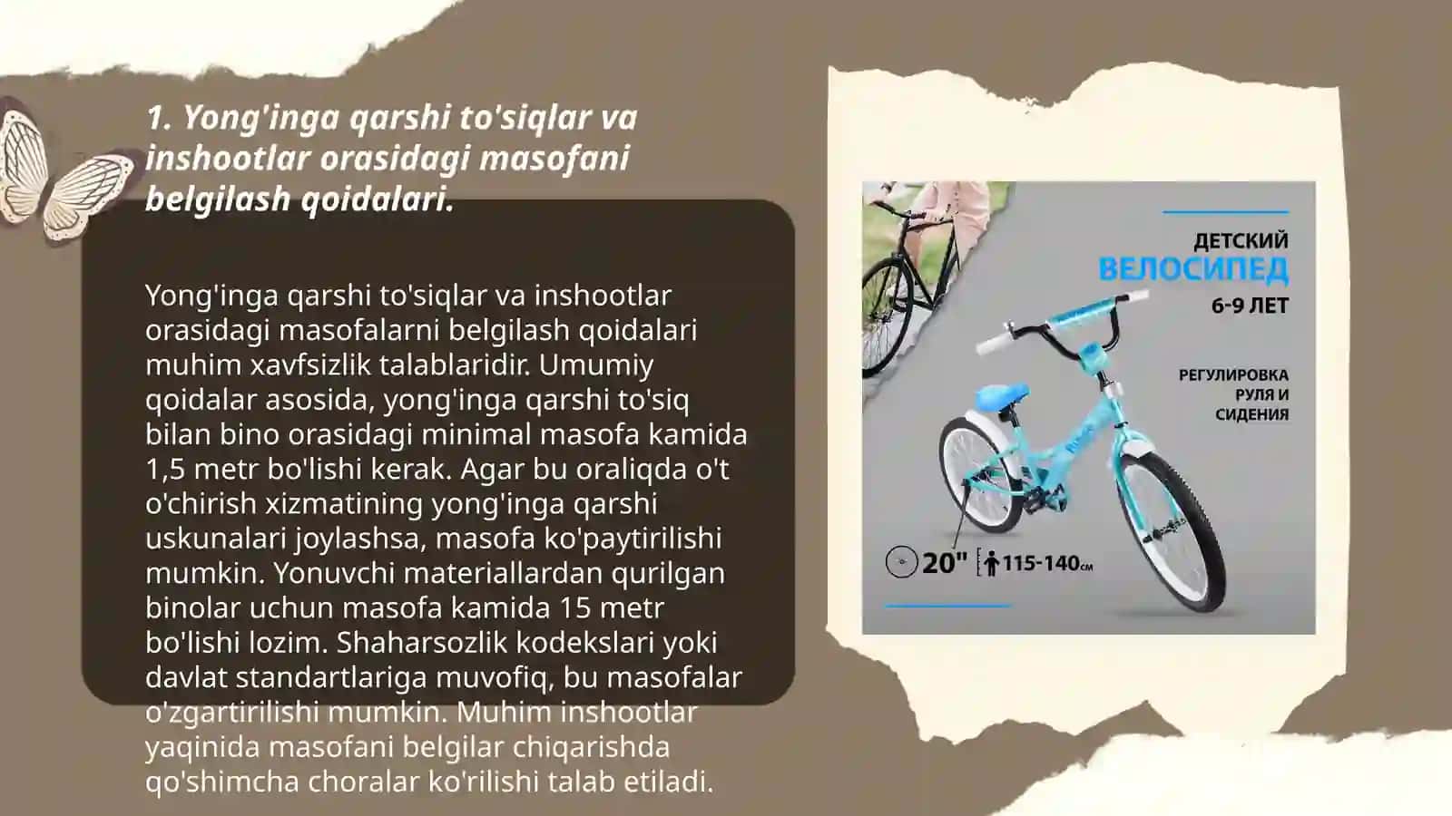 Yong'inga qarshi to'siqlar va inshootlar orasidagi bo'shliq masofalar 3