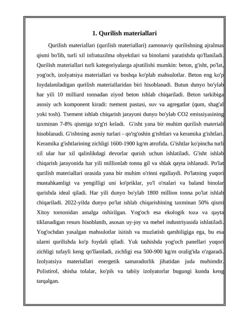 QURILISH ELEMENTLARI VA SANITARIYA-TEXNIK QURILMALARNING AN'ANAVIY GRAFIIK TASVIRLARI 3