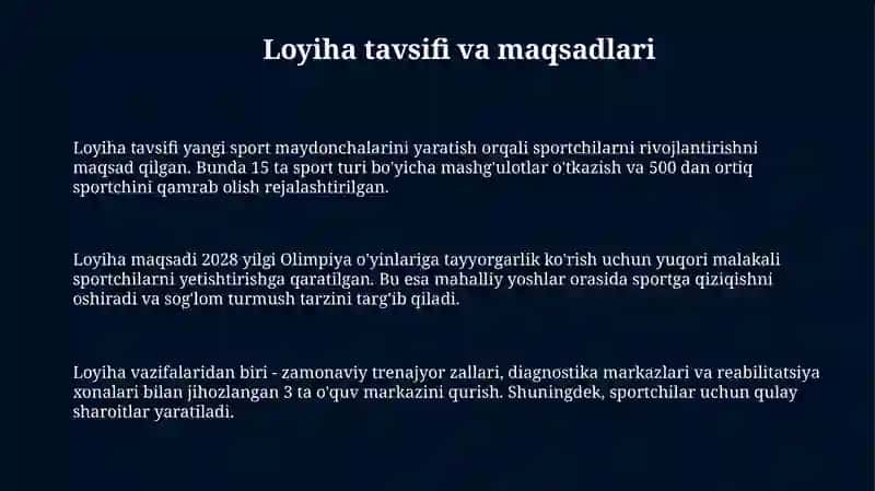 Yangi olimpiya rivojlanishi 3