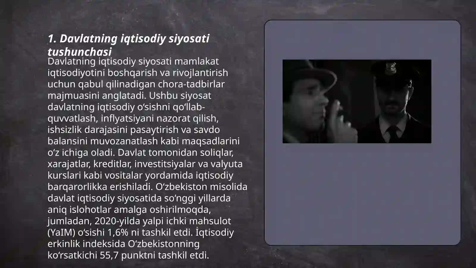Davlatning iqtisodiy siyosatini amalga oshirish mexanizmi 3