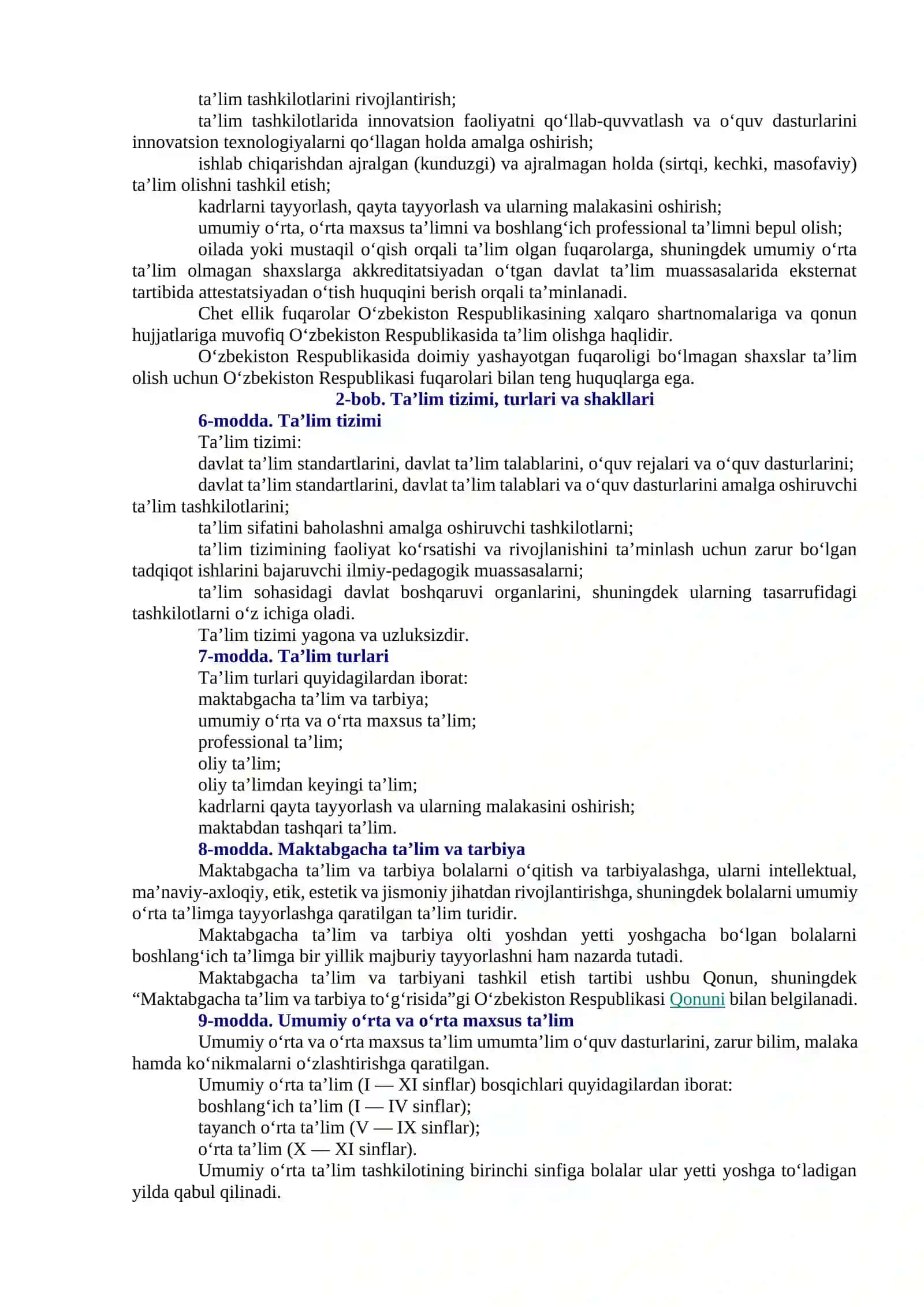 O‘zbekiston Respublikasida ta’lim tizimini rivojlantirishning konseptual asoslari 3