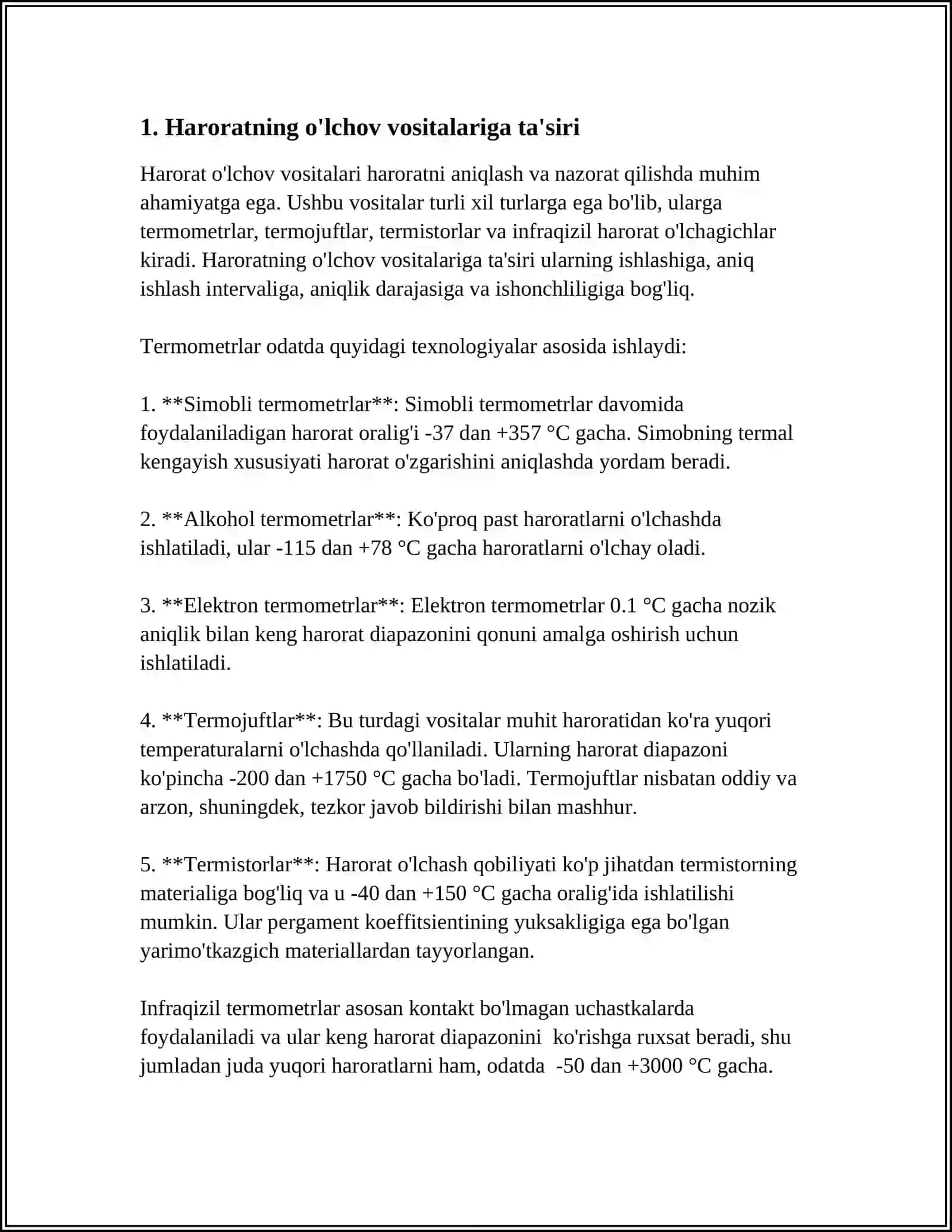 HARORAT VA BOSHQA TASHQI OMILLARNING METROLOGIK HUSUSIYATLARGA TA’SIRI 3