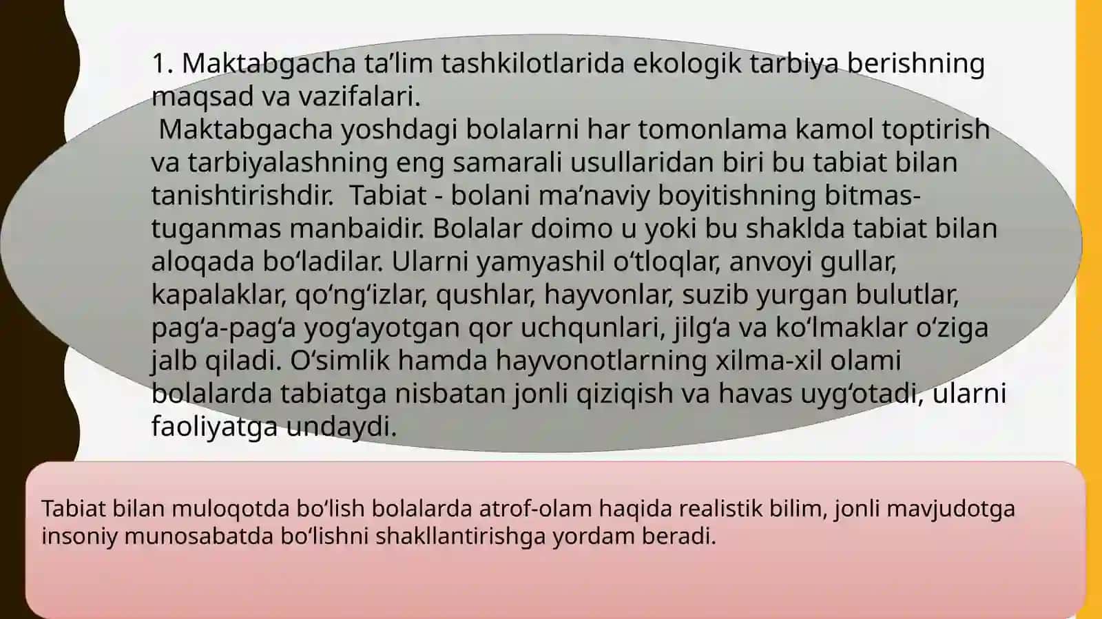 Maktabgacha ta’lim tashkilotlarida ekologik tarbiya berishning maqsad va vazifalari 3