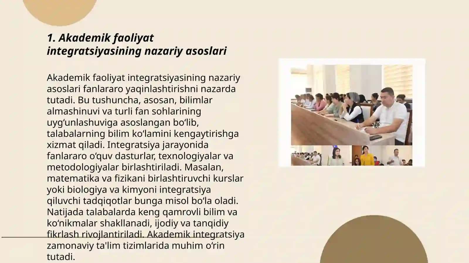 Akademik faoliyat integratsiya: nazariya va amaliyot uyg’unligi 3