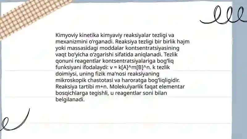 Kimyoviy kinetika 3
