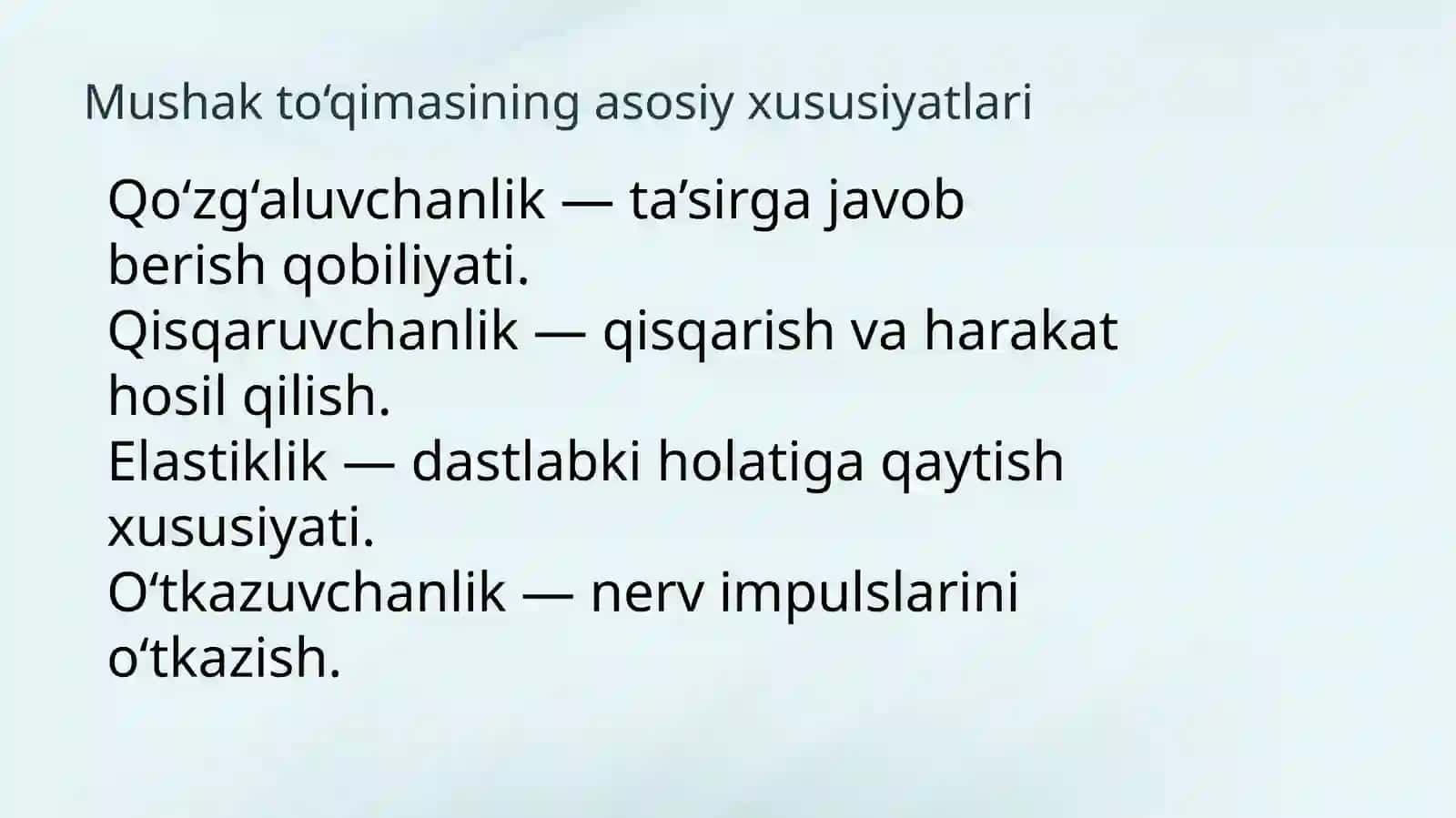 mushak va silli mushak tuqimasi. Koʻndalang targʻil yurak mishaklari 3