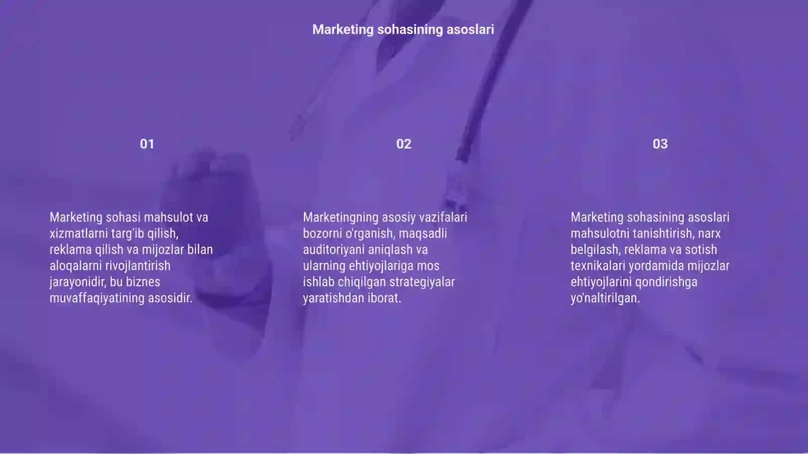 Marketing sohasi 3