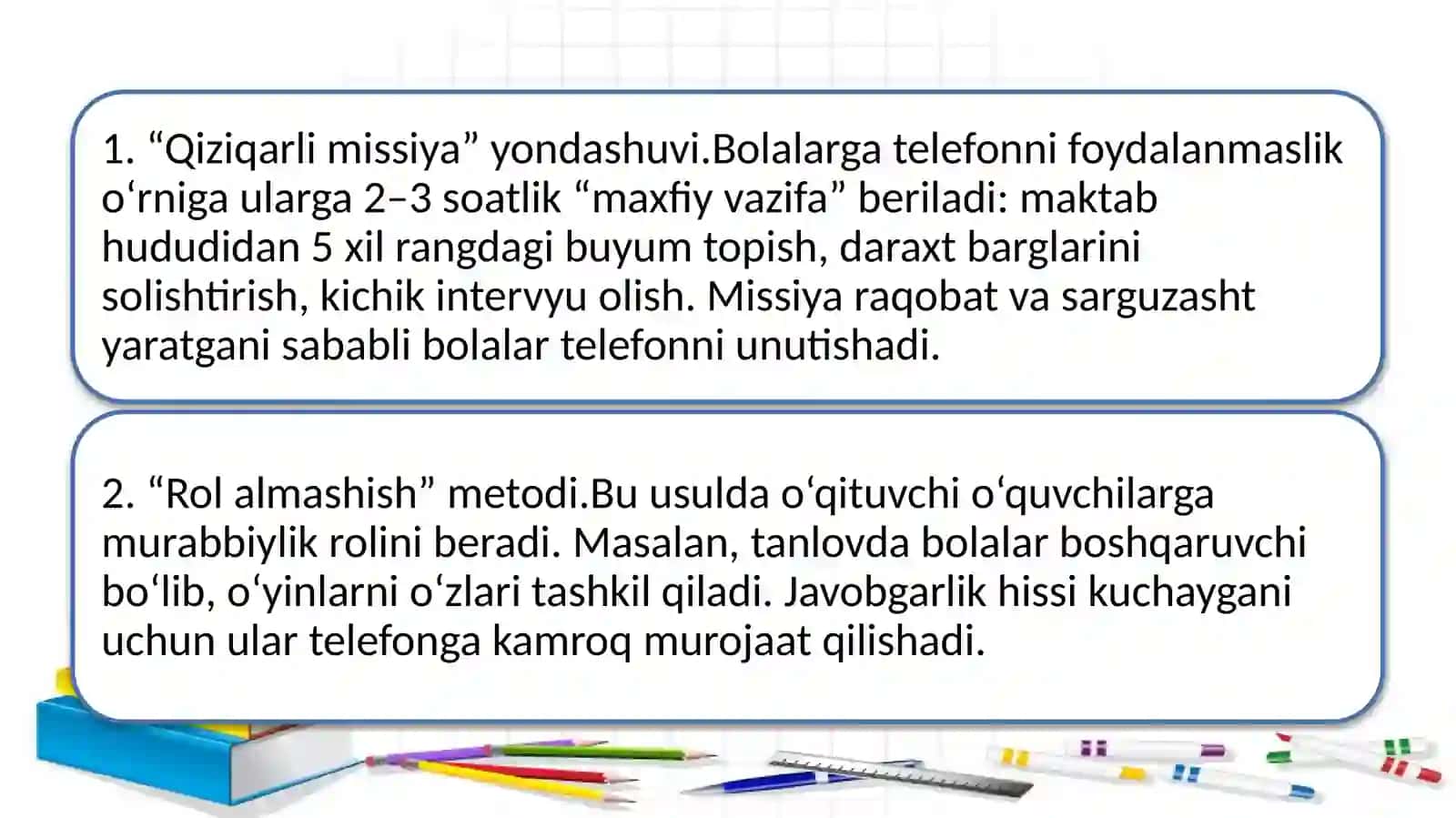 Bolalarning qoʻl telefonlaridan uzoqlashtirishning 10 ta noan’anaviy usullari 3