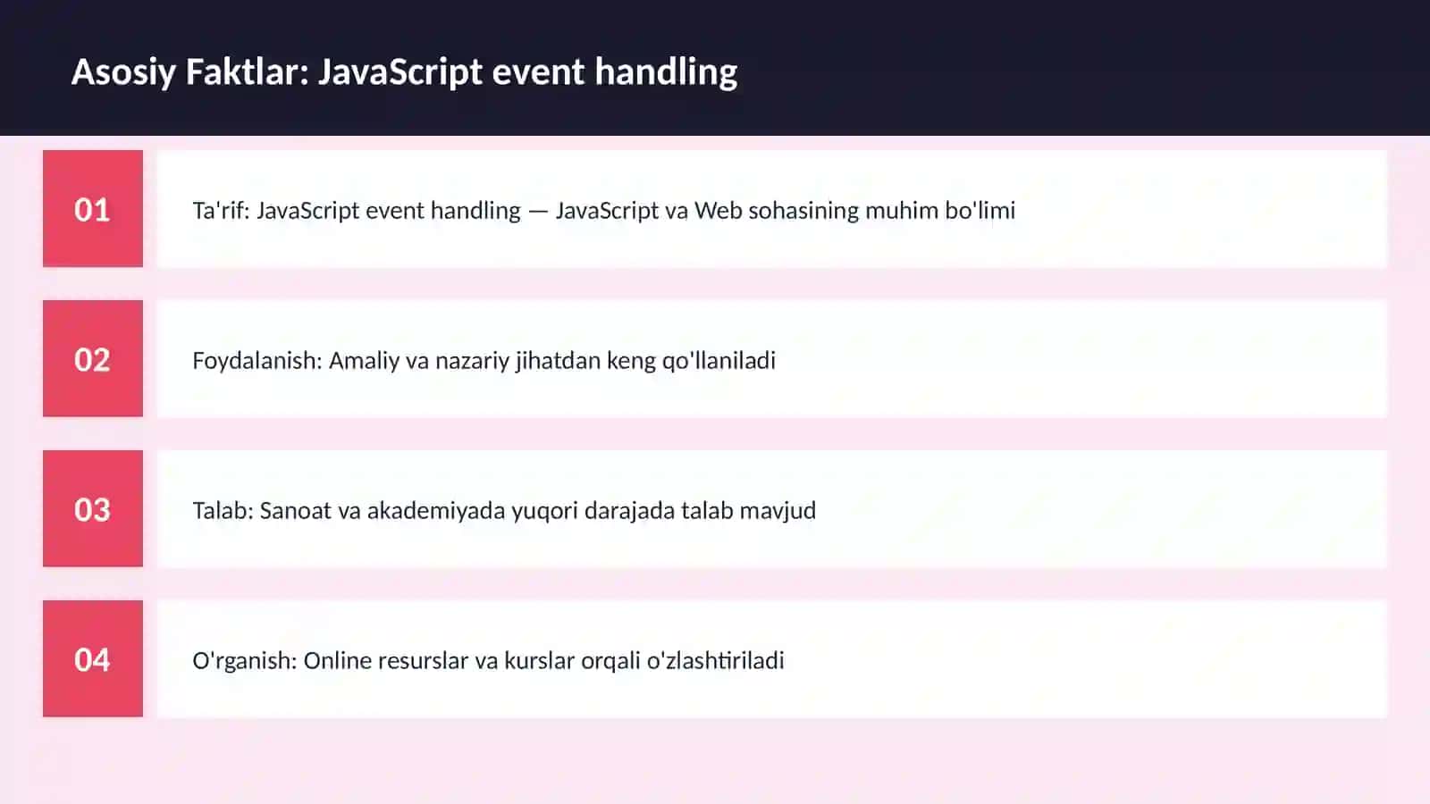 DASTURLASH | JAVASCRIPT VA WEB 3