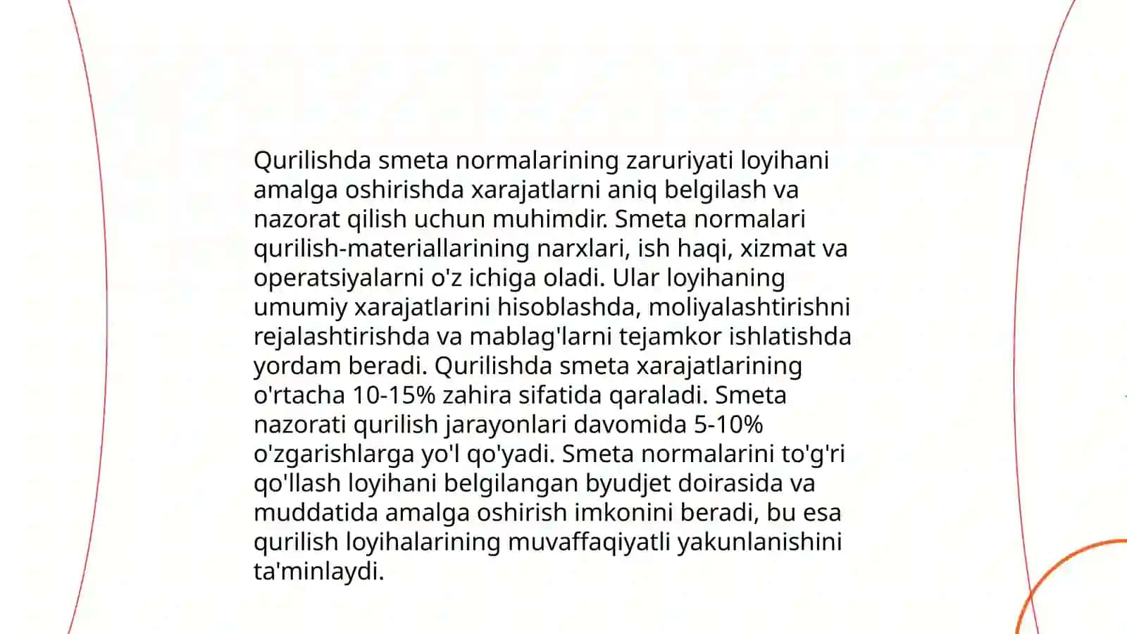Qurilishda smeta normalari va baxo tizimi 3