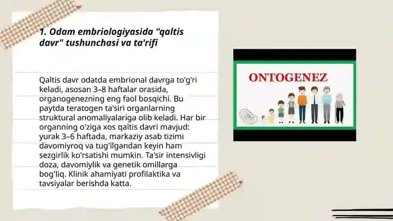 Odamlar embriologiyasi qaltis davrlari 3