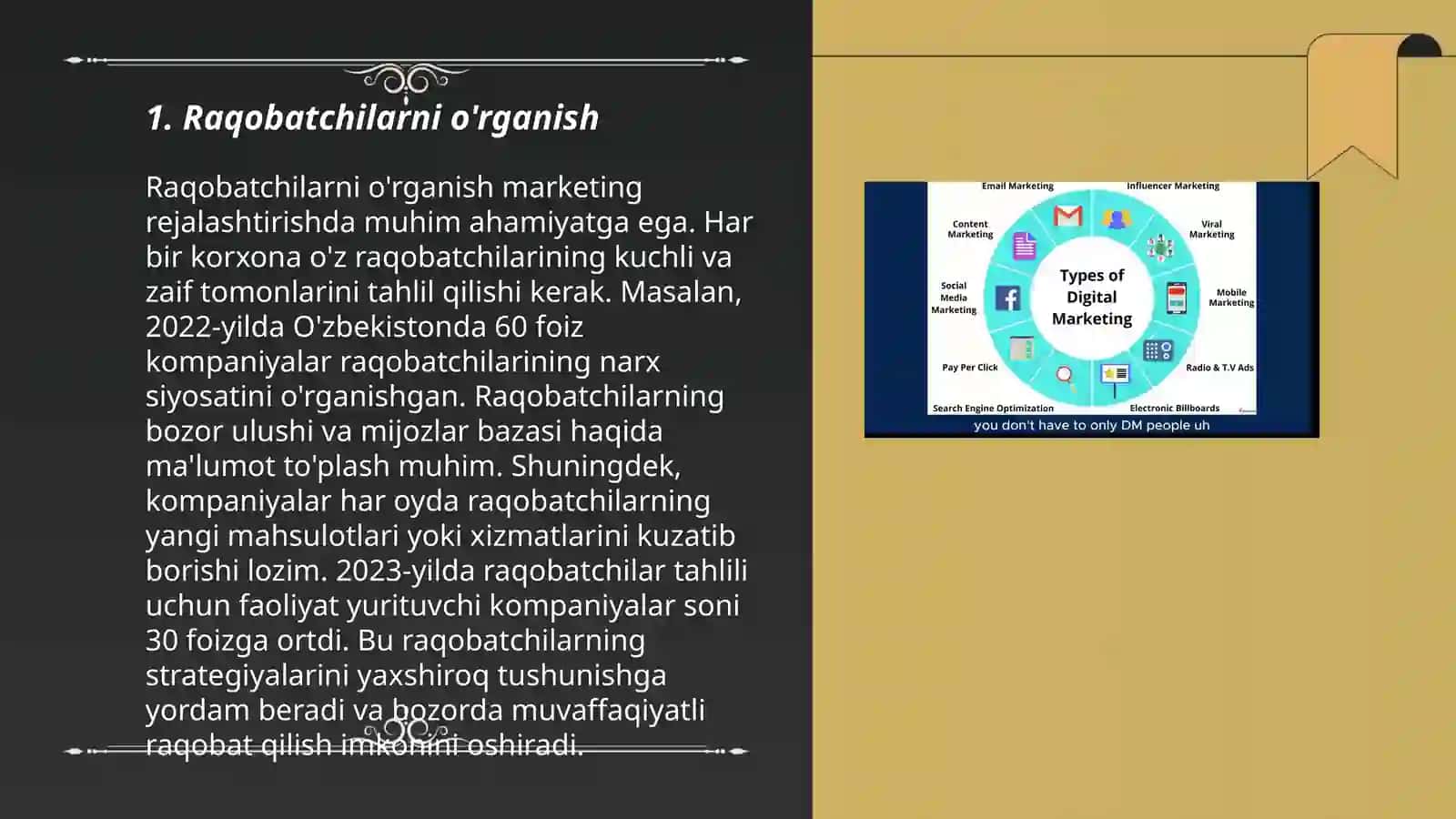 Marketing faoliyati tahlili 3