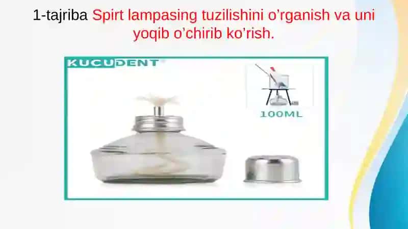 Mavzu:Alanga tuzilishi va moddalarning kislorodda yonishi 3