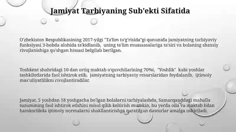 Jamoa tarbiya obyekti va subyekti sifatida 3