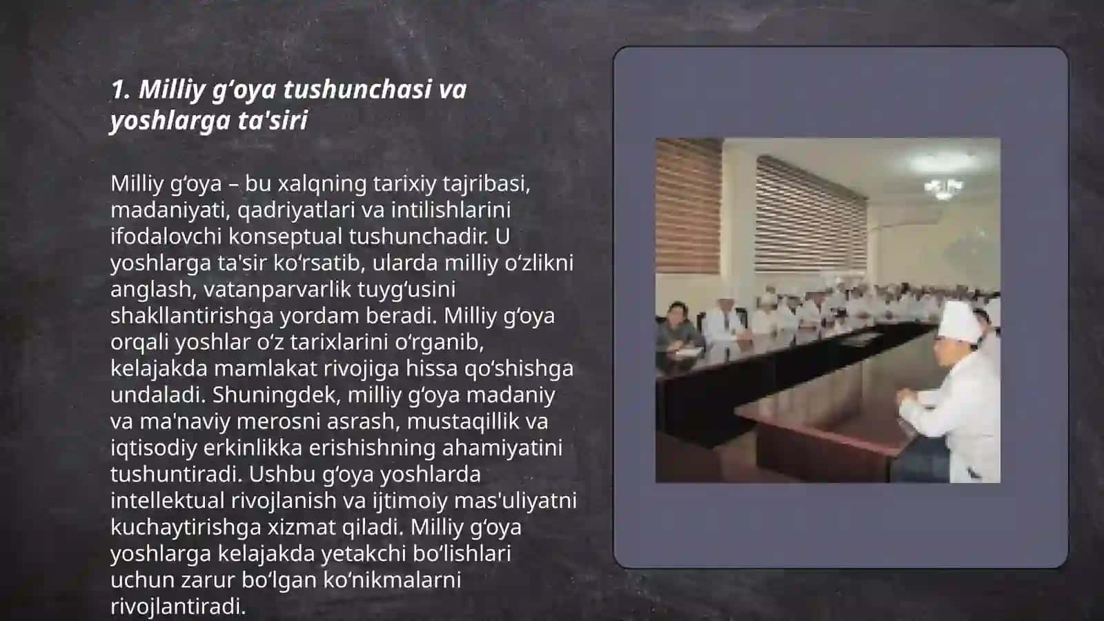 Yoshlarda mafkuraviy immunitetni mustahkamlashda milliy gʻoyaning ahamiyati 3