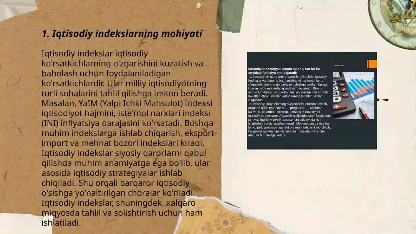 Iqtisodiy indekslarning tasniflari 3